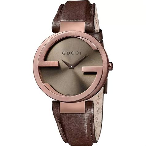 gucci interlocking watch brown women ya133309|YA133309 Gucci Interlocking .